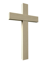 Crucifix On Isolated Background
