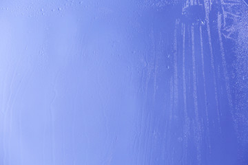 Glass with natural water drops