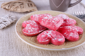 Cookies in form of heart