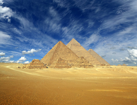 Great pyramids in Egypt
