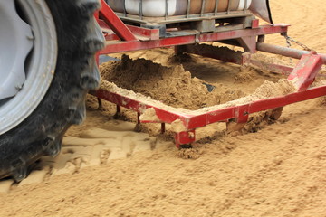 Herse en action