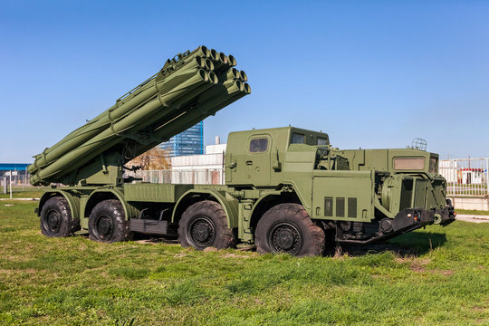 The 9K58 Smerch 300mm Multiple Launch Rocket System (MLRS)