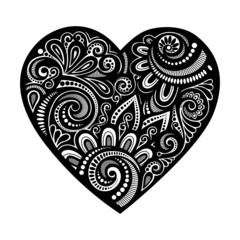 Vector Deco Abstract Heart. Design element