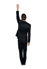 Business man climb something