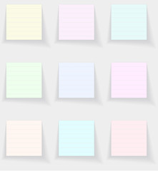 Fototapeta premium Leaflets paper for writing. Raster