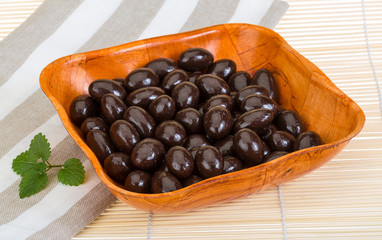 Almond in chocolate