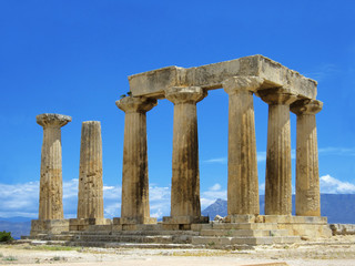 the columns in Greece
