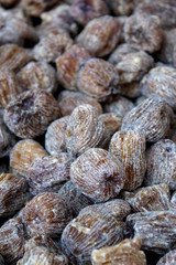 Food background taken in Chinatown market New York City