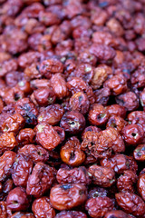 Food background taken in Chinatown market New York City