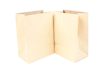 Two brown paper bag