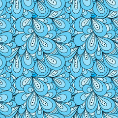 Abstract seamless doodle pattern