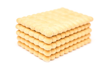 Milk Biscuits Isolated On White Background