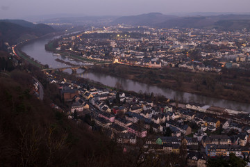 trier city in germany in the evening