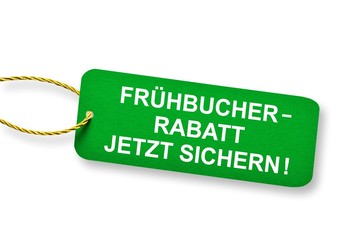 Frühbucherrabatt jetzt sichern!