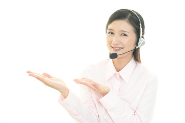 笑顔のオペレーター