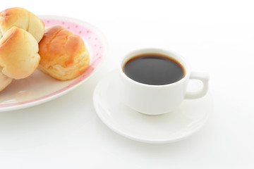 温かい珈琲とパン