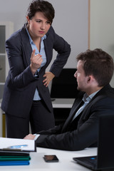 Chief bullying his assistant