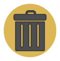 Unwanted Data Computer Trash Waste Icon Vector Concept