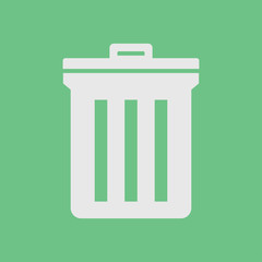 Unwanted Data Computer Trash Waste Icon Vector Concept