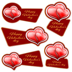 sale sticker with hearts