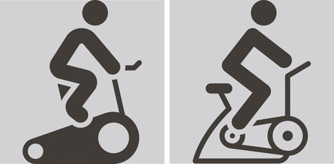 indoor cycling icons