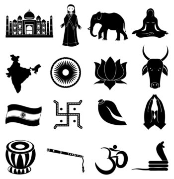 India icons set