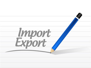 import export sign message illustration design