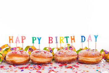 Berliner, Konfetti und Luftschlangen für Geburtstag oder Party