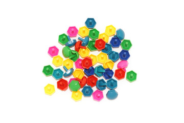 Scattered parts of the mosaic.