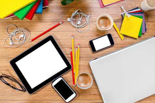 Gadgets on the table