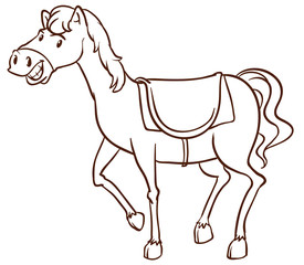 A horse