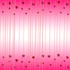 Red hearts concept on Valentine's day background.Vector EPS10.