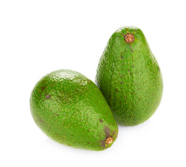 avocado isolated on white
