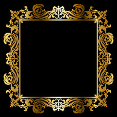 Golden frame