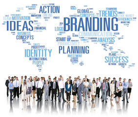 Branding World Global Marketing Identity Individuality Concept
