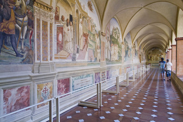 Monte Oliveto Abbey in Tuscany