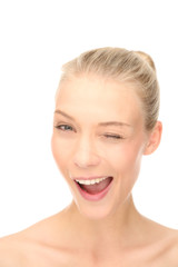 Obraz premium Blondes junges Mädchen