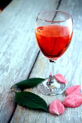 Colorful Drink in a goblet