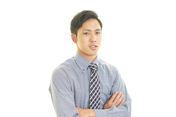 笑顔のビジネスマン