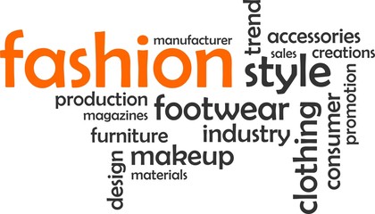 word cloud - fashion