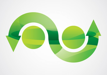 Arrows sign for business