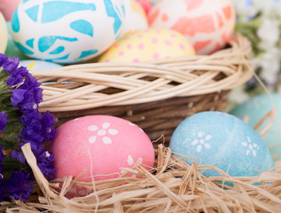 Colored Easter Egg Closeup