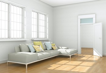Naklejka na ściany i meble modernes Sofa Interieur Design