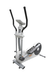 ski simulator isolated on a white background