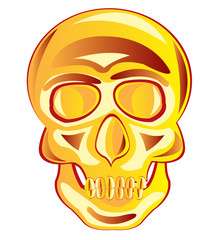 Golden skull