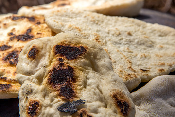"Tabun" a traditional way of making daruze pita bread