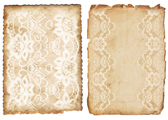 Vintage backgrounds with lace