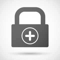 Lock icon with a sum sign