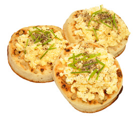 Scrambled Eggs On Crumpets