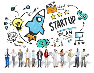Start Up Business Launch Success Business Technology Concept